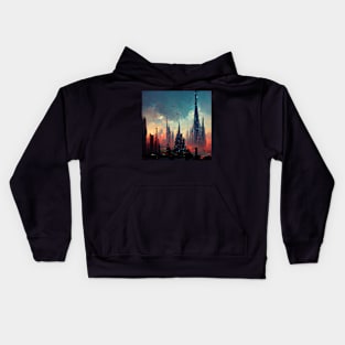 Future Metropolitan City - best selling Kids Hoodie